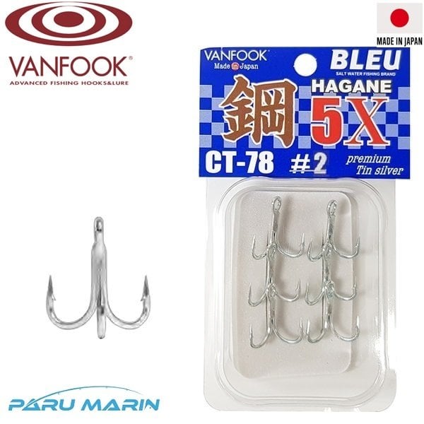 Vanfook CT-78 Üçlü İğne #2 (Heavy Duty 5X Strong)