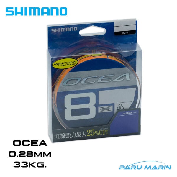 Shimano Ocea Braid 8X İp Misina PE 4.0 0.28mm 33kg. 400mt. Multi