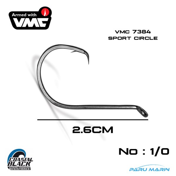 VMC Olta İğnesi 7384 İnce Sport Circle No:1/0