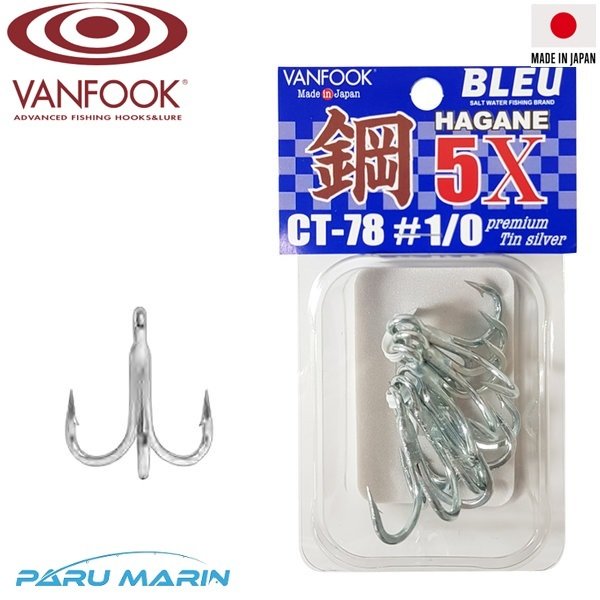 Vanfook CT-78 Üçlü İğne #1/0 (Heavy Duty 5X Strong)