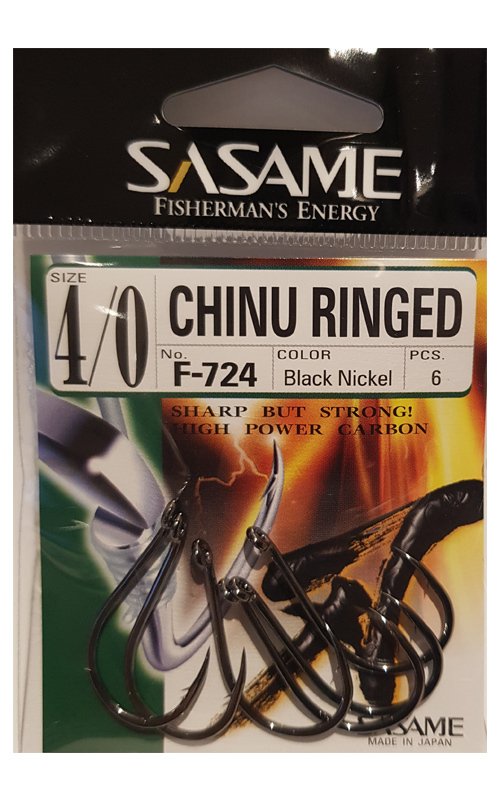 Sasame F-724 Chinu Ringed Olta İğnesi Siyah 4-0