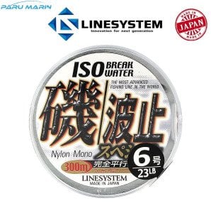 Linesystem ISO Break Water Mono #6  0,42mm. 12,10kg. 300mt. Beyaz