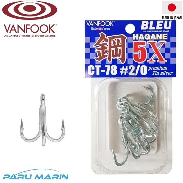 Vanfook CT-78 Üçlü İğne #2/0 (Heavy Duty 5X Strong)