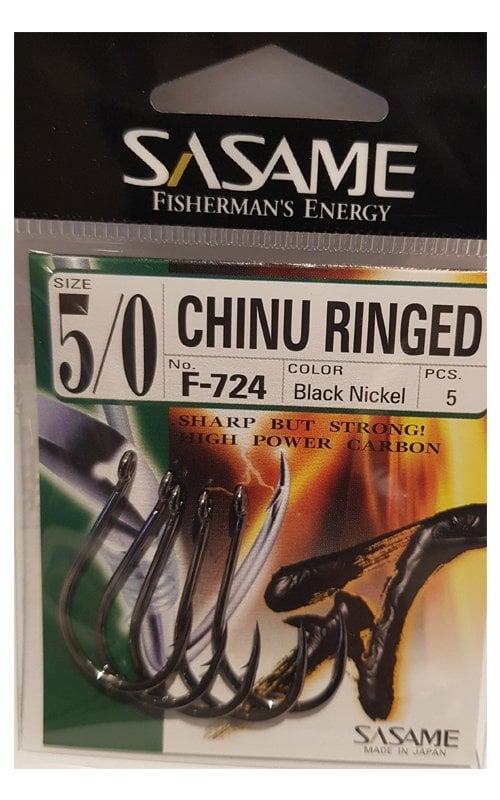 Sasame F-724 Chinu Ringed Olta İğnesi Siyah 5-0