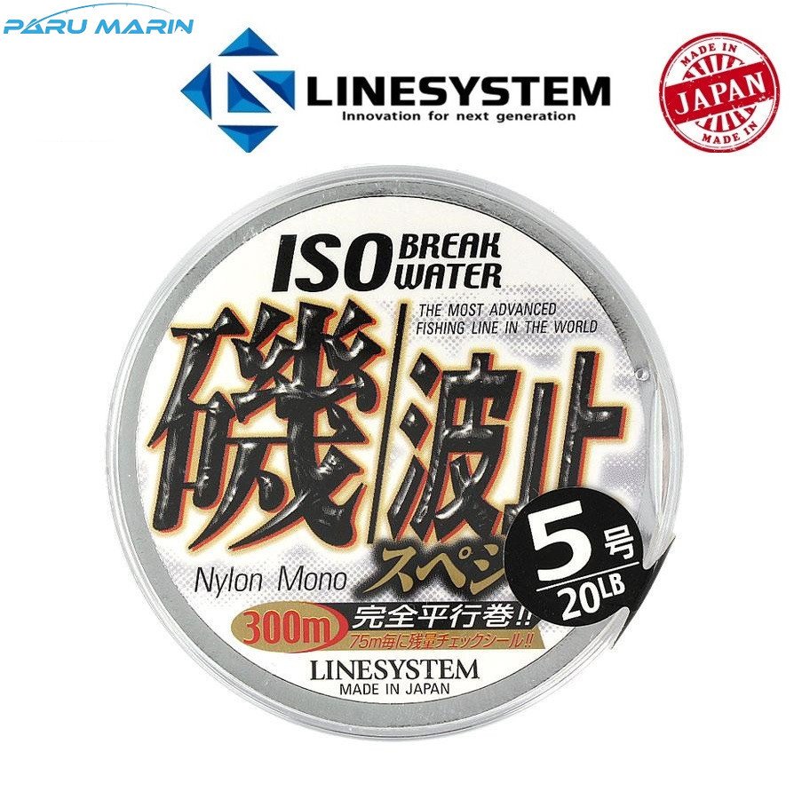 Linesystem ISO Break Water Mono #5  0,38mm. 10,50kg. 300mt. Beyaz