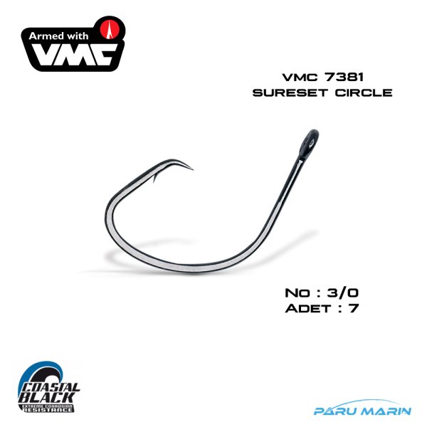 VMC Olta İğnesi 7381 Sure Set Circle No:3/0