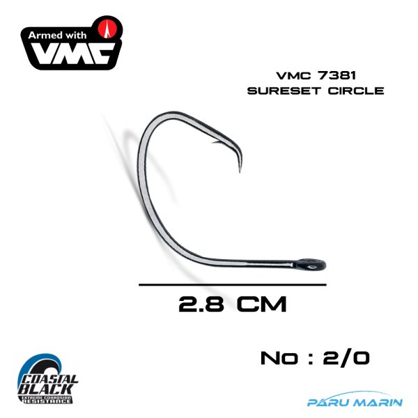 VMC Olta İğnesi 7381 Sure Set Circle No:2/0