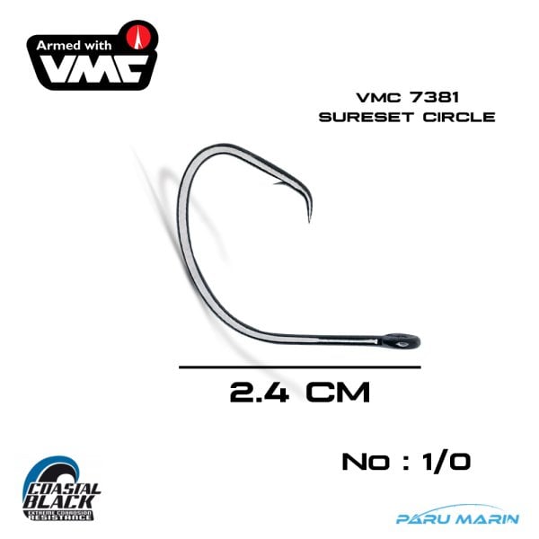 VMC Olta İğnesi 7381 Sure Set Circle No:1/0