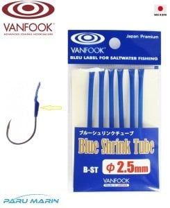 Vanfook B-ST Shrink Tube Asist İğne Makaronu 2.5mm 1mt. Mavi