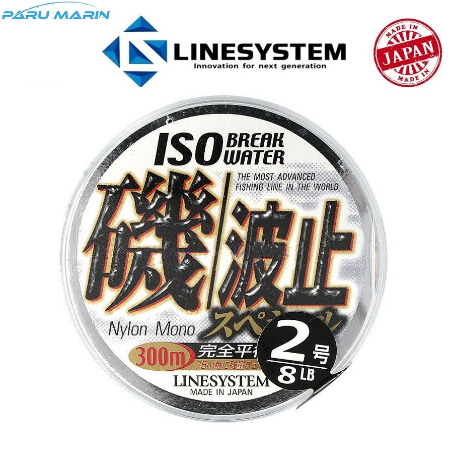 Linesystem ISO Break Water Mono #2  0,25mm. 4,50kg. 300mt. Beyaz