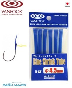 Vanfook B-ST Shrink Tube Asist İğne Makaronu 4.5mm 1mt. Mavi