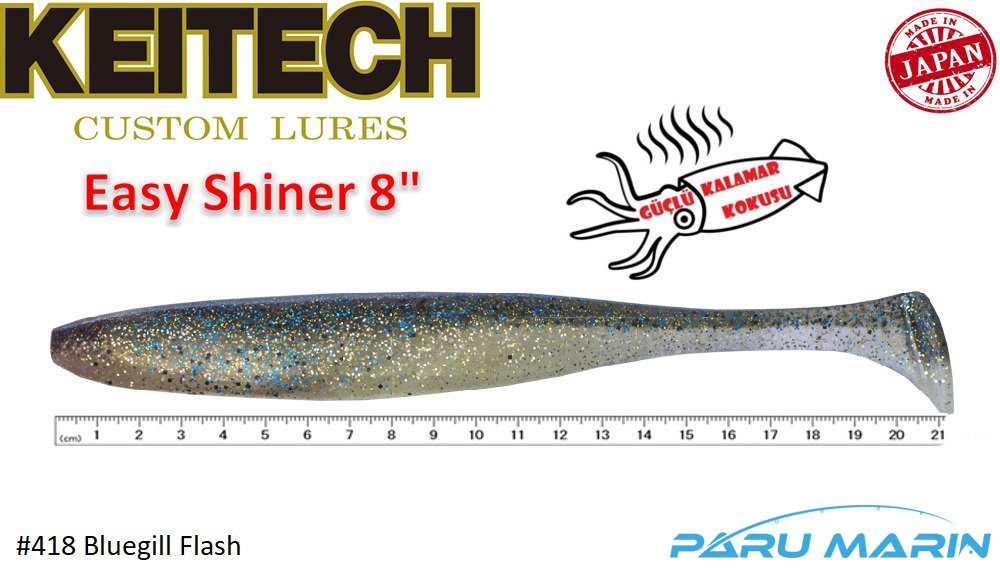 Keitech Easy Shiner 20cm-8'' #418 Bluegill Flash
