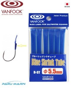 Vanfook B-ST Shrink Tube Asist İğne Makaronu 5.5mm 1mt. Mavi