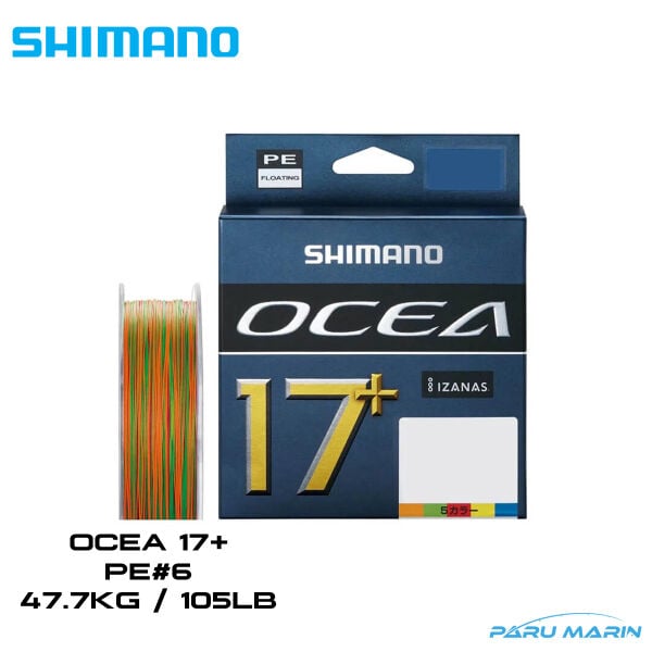 Shimano Ocea Braid 17+ İp Misina PE 6 47.7kg. 300mt. Multi