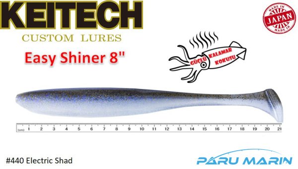 Keitech Easy Shiner 20cm-8'' #440 Electric Shad