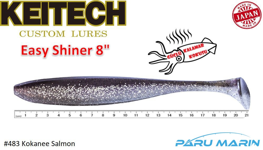Keitech Easy Shiner 20cm-8'' #483 Kokanee Salmon