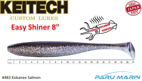 Keitech Easy Shiner 20cm-8'' #483 Kokanee Salmon