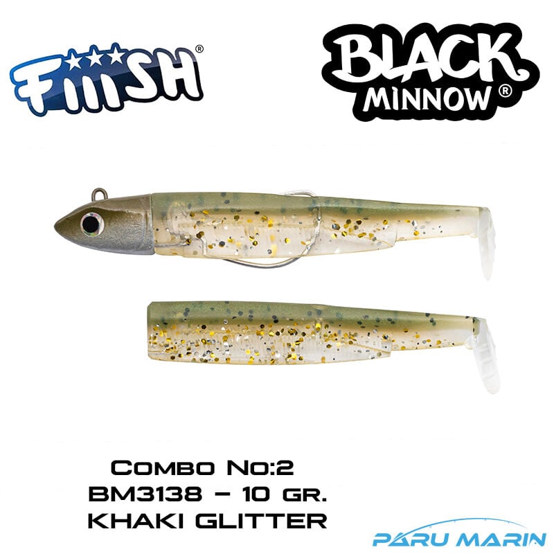 Fiiish BM90/2 BM3138 Combo Off Shore 10gr. Khaki Glitter Silikon
