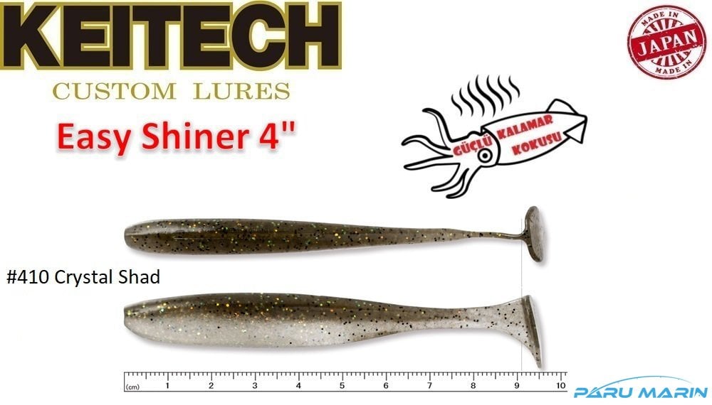 Keitech Easy Shiner 9cm-4'' #410 Crystal Shad
