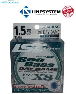 Linesystem Seabass Day Game X8 PE 1.5  0,20mm.  28Lb.  13.0kg. 150mt.