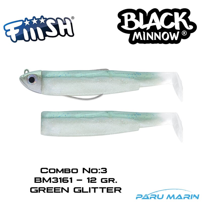 Fiiish BM120/3 BM3161 2li Combo Shore 12gr. Green Glitter Silikon Yem