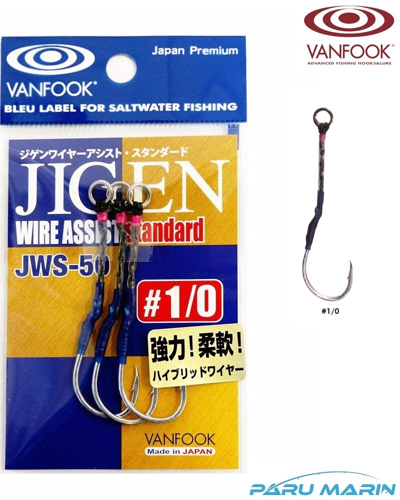 Vanfook Jigen JWS-50 Hibrid Telli Asist İğnesi #1/0 3 Adet