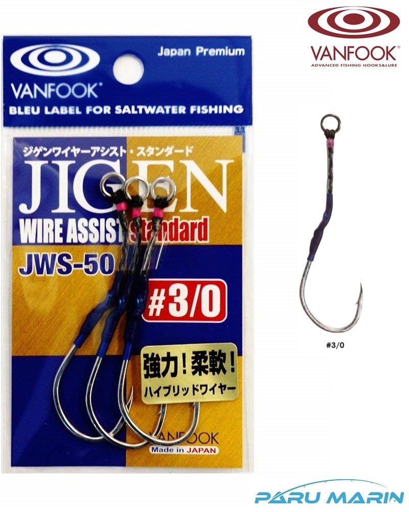 Vanfook Jigen JWS-50 Hibrid Telli Asist İğnesi #3/0 3 Adet