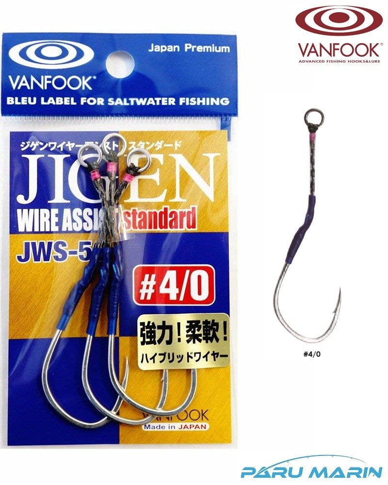 Vanfook Jigen JWS-50 Hibrid Telli Asist İğnesi #4/0 3 Adet