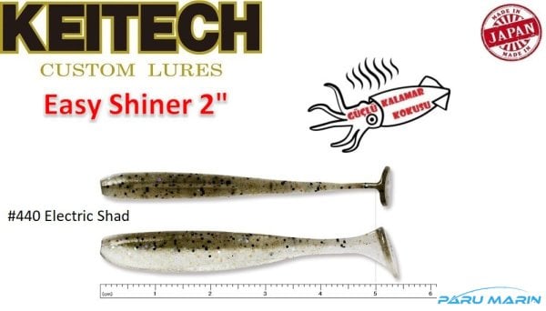 Keitech Easy Shiner 5cm-2'' #440 Electric Shad