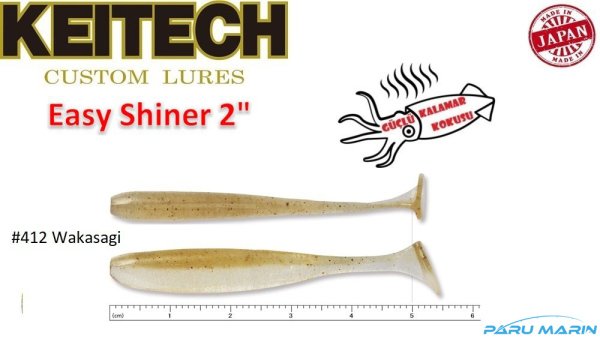 Keitech Easy Shiner 5cm-2'' #412 Wakasagi