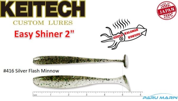 Keitech Easy Shiner 5cm-2'' #416 Silver Flash Minnow