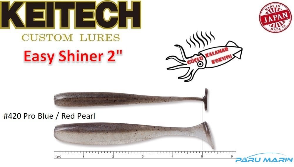 Keitech Easy Shiner 5cm-2'' #420 Pro Blue / Red Pearl