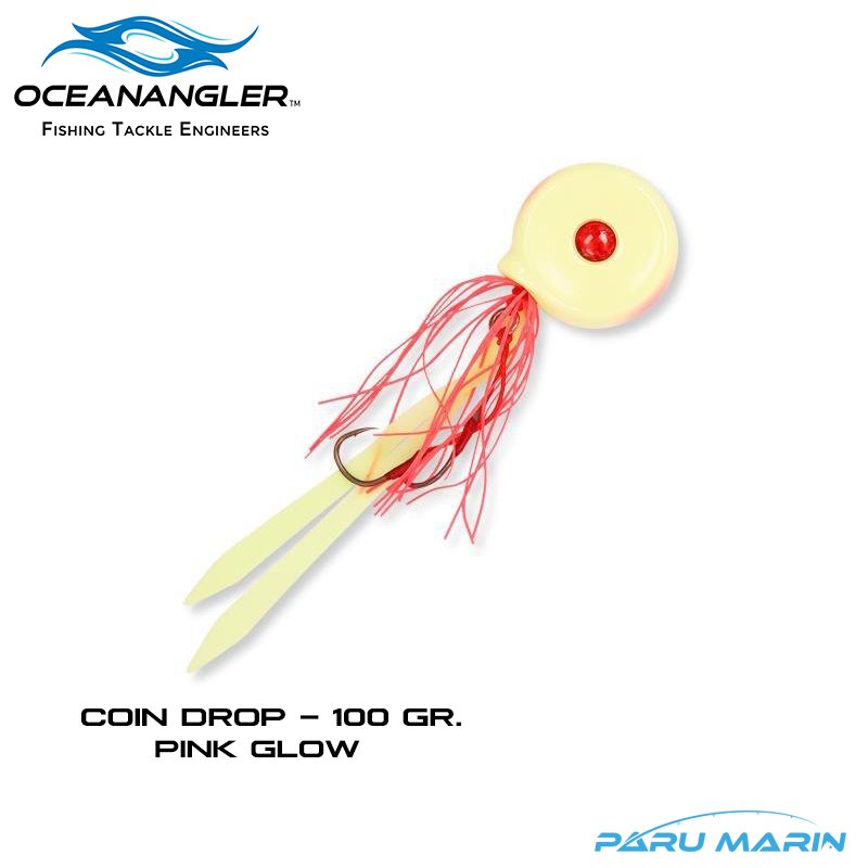 Ocean Angler Coin Drop 100gr. Slider PINK GLOW