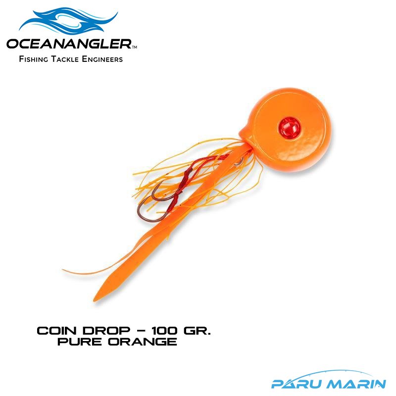 Ocean Angler Coin Drop 100gr. Slider PURE ORANGE