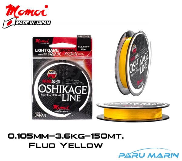 Momoi Oshikage 0.105mm 150mt. Sarı İp Misina