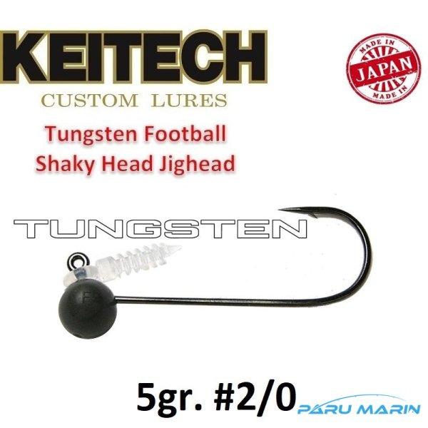 Keitech Tungsten Football Jig Head 5gr. #2/0