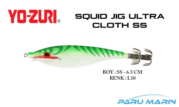 Yozuri A327 Squid Jig Ultra Cloth SS-6.5cm Kalamar Zokası L10