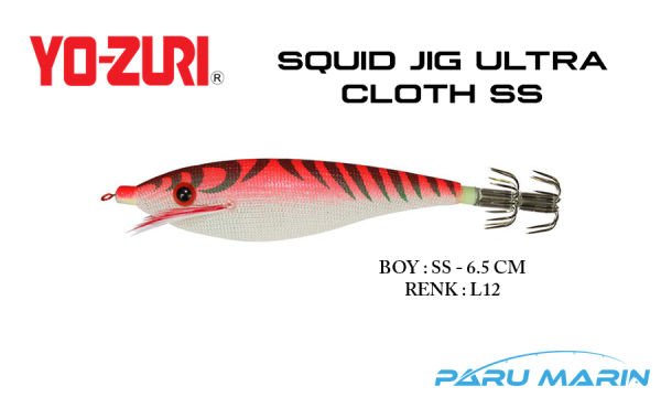 Yozuri A327 Squid Jig Ultra Cloth SS-6.5cm Kalamar Zokası L12