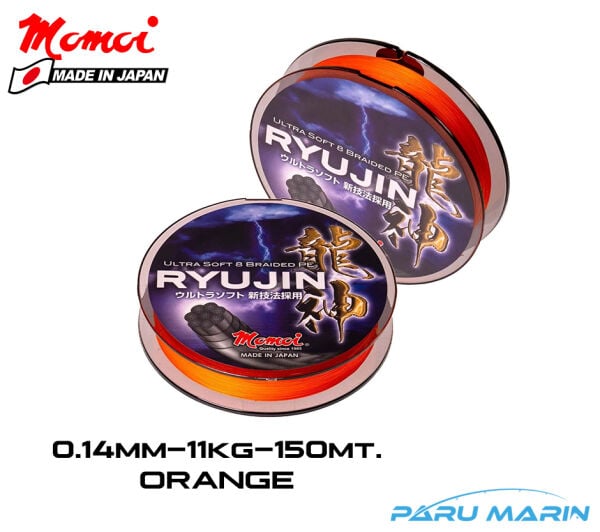 Momoi Ryujin 0.14mm 150mt. Turuncu İp Misina