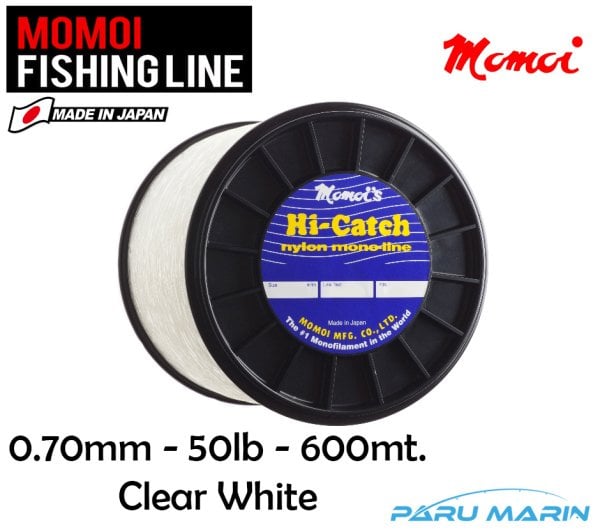 MOMOI HI-CATCH 50lb (0.70mm) 600mt Şeffaf Misina