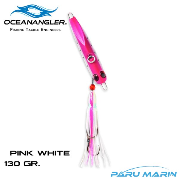 Ocean Angler Jitterbug inchuku 130 gr PINK WHITE