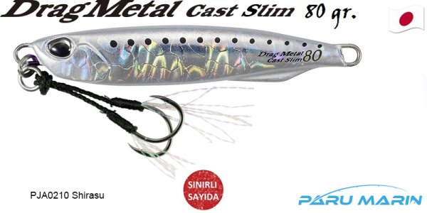 Duo Drag Metal Cast Slim Jig 80gr. PJA0210 / Shirasu