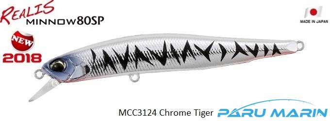 Duo Realis Minnow 80SP  MCC3124 / Chrome Tiger