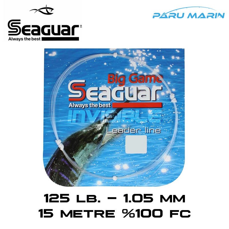 SEAGUAR Big Game Lider Misina, 125LB. 1.05mm, 15mt. %100 FC