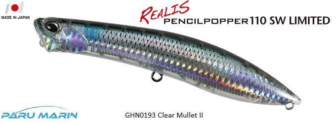 Duo Realis Pencil Popper 110SW GHN0193 / Clear Mullet II