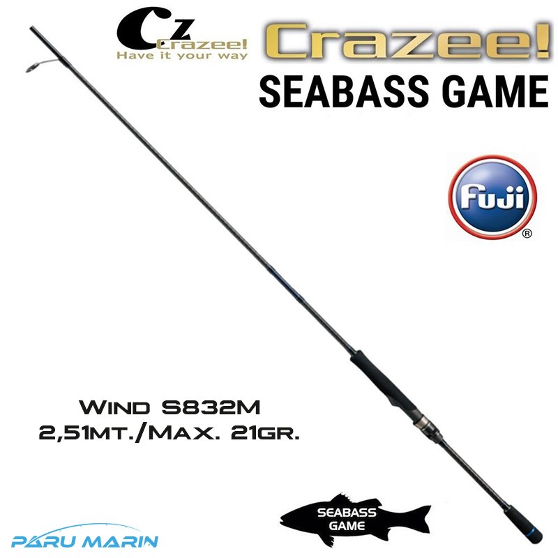 Crazee Seabass Wind S832M 2,51mt./Max. 21gr. Spin Kamış