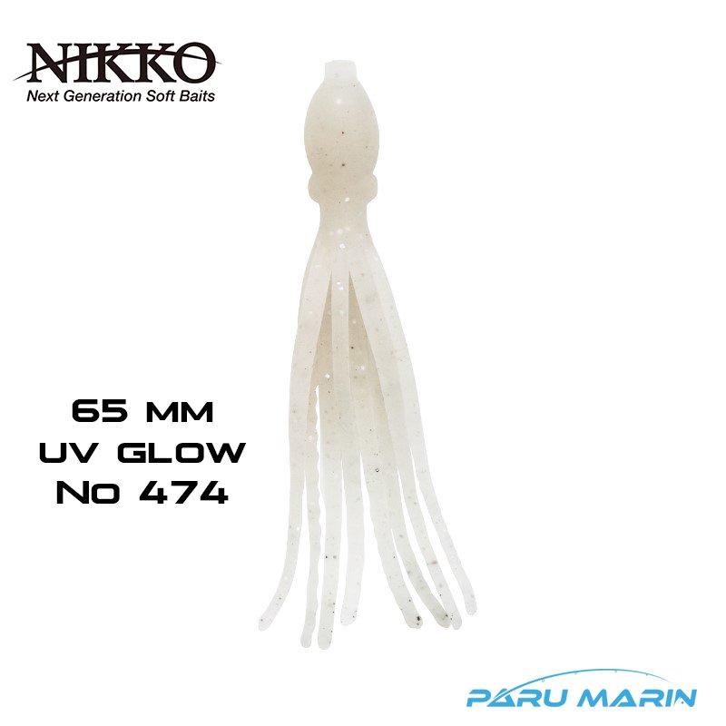 NIKKO OCTOPUS 65mm SİLİKON YEM UV GLOW 474