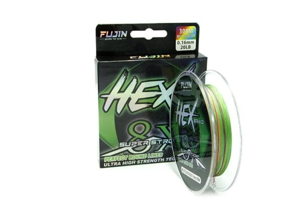 Fujin Hex Braid 8x 300mt Multicolor PE İp Misina 0.16mm