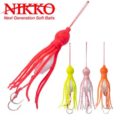 NIKKO OCTOPUS 65mm SİLİKON YEM UV RED 472
