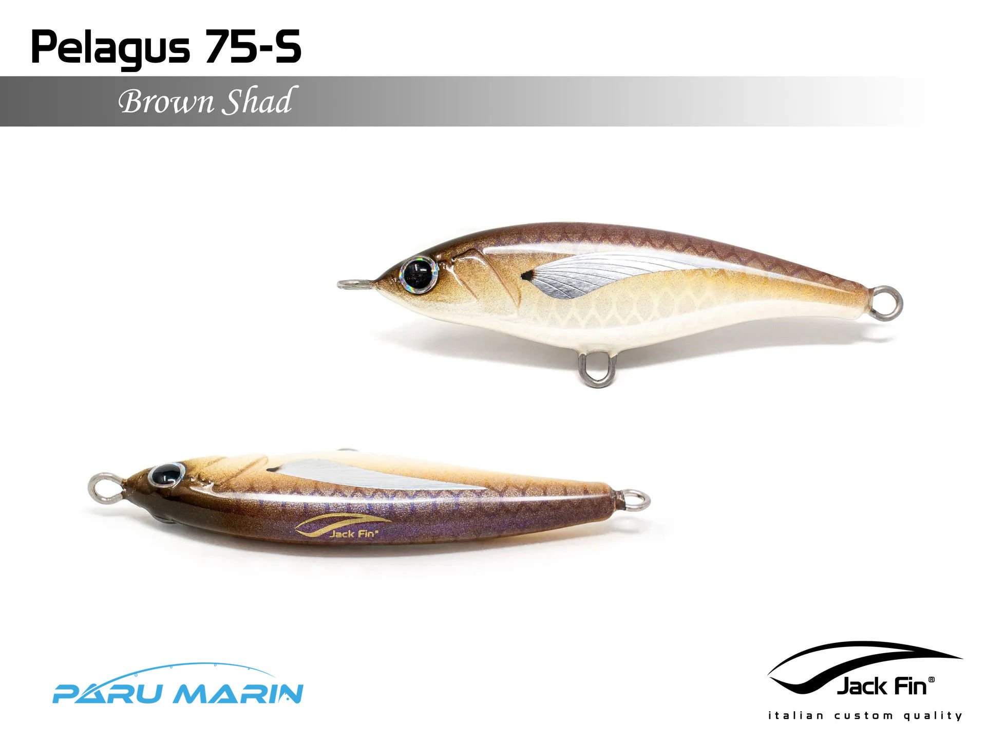 Jack Fin Pelagus 75-S Sahte Yem Brown Shad